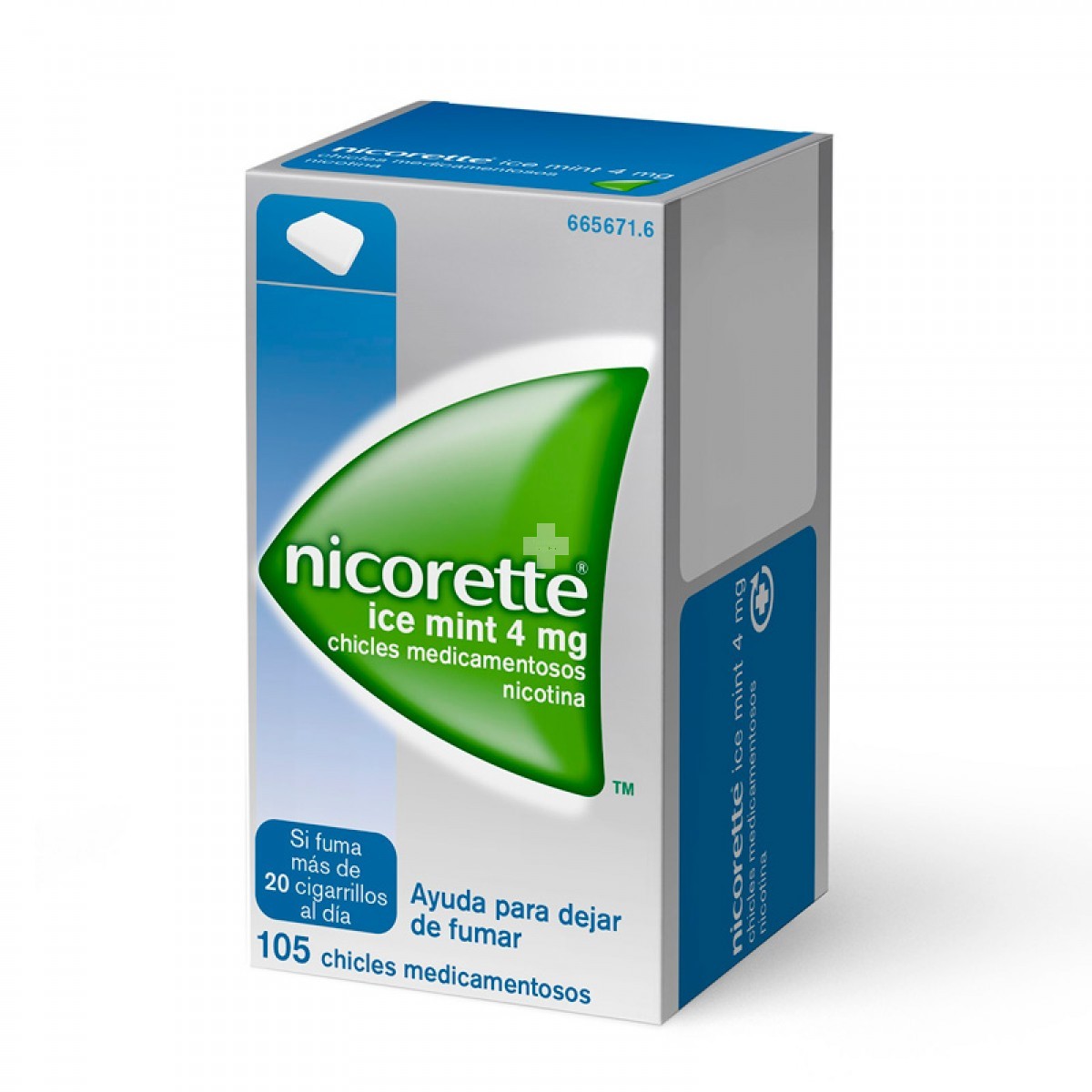 Nicorette Ice Mint 4 mg Chicles Medicamentosos - 105 Chicles