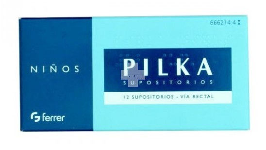 Pilka Niños 140 mg/140 mg Supositorios - 12 Supositorios