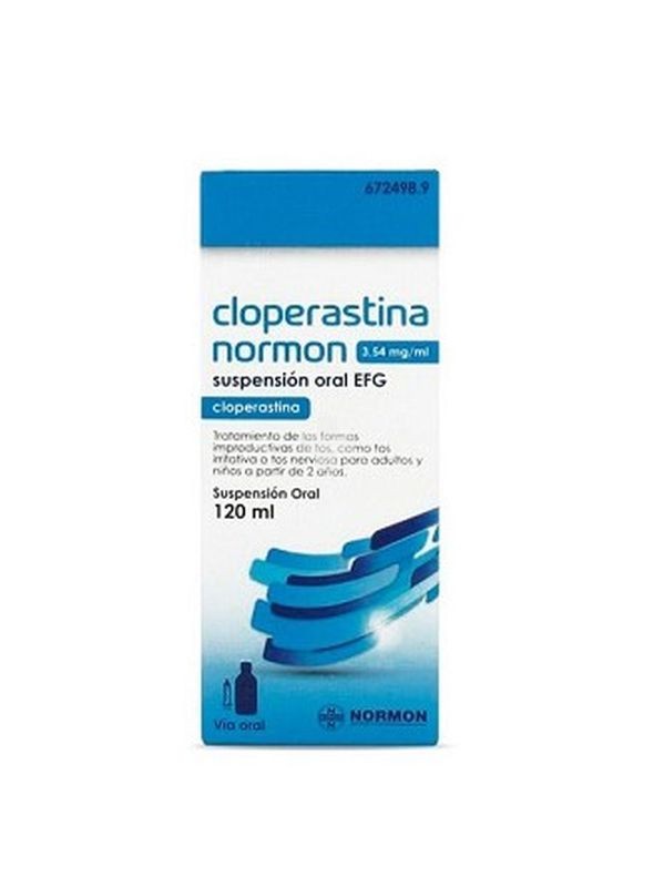 CLOPERASTINA NORMON 3,54 mg/ml SUSPENSION ORAL EFG, 1 frasco de 120 ml