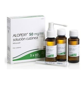 Alopexy 50 mg /ml Solución Cutanea - 3 Frascos De 60 ml (Pet)