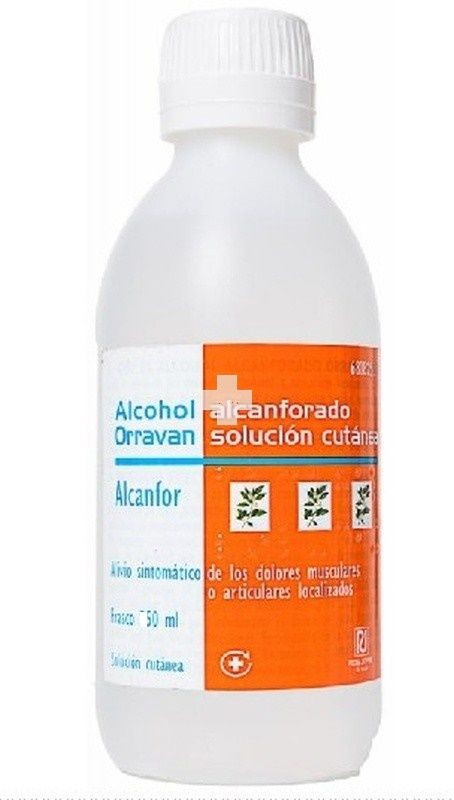 Alcohol Alcanforado Orravan Solución Cutanea - 1 Frasco De 500 ml