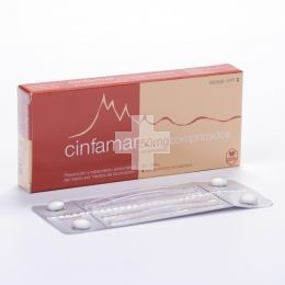 Cinfamar 50 mg Comprimidos Recubiertos - 4 Comprimidos