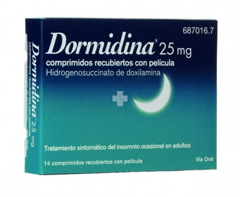 Dormidina Doxilamina 25 mg Comprimidos Recubiertos Con Pelicula - 14 Comprimidos