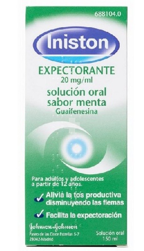 Iniston Mucosidad 20mg /ml Solución Oral Sabor Menta - 1 Frasco De 150 ml