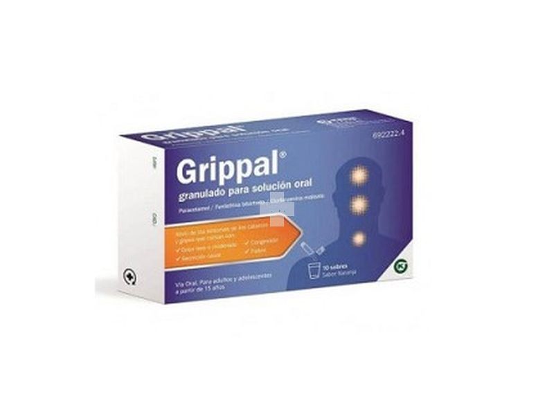 Grippal Con Fenilefrina granulado Para Solución Oral - 10 Sobres
