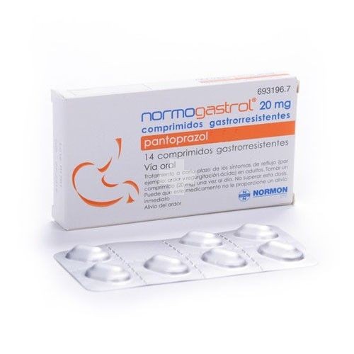 Normogastrol 20 mg Comprimidos gastrorresistentes Efg - 14 Comprimidos