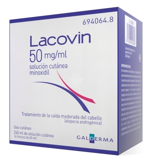 Lacovin 50 mg /ml Solución Cutánea - 4 Frascos De 60 ml