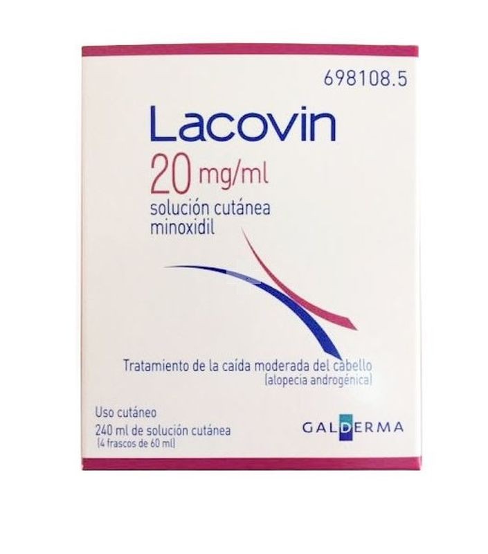 Lacovin 20 mg /ml Solución Cutánea - 4 X 60 ml 
