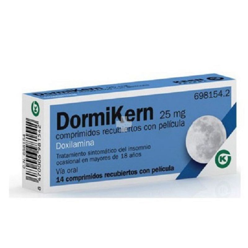 Dormikern 25 mg Comprimidos Recubiertos Con Pelicula - 14 Comprimidos