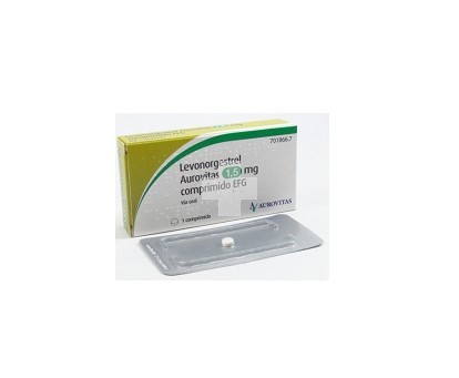 LEVONORGESTREL AUROVITAS 1,5 MG COMPRIMIDO EFG , 1 comprimido