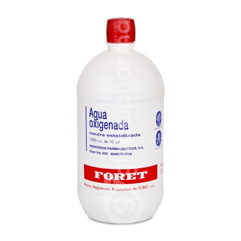 Agua Oxigenada Foret 3 % Solución Cutánea Y Concentrado Para Solución Bucal - 1 Frasco De 1.000 ml