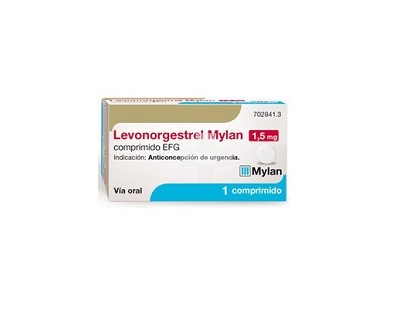 LEVONORGESTREL MYLAN 1,5 MG COMPRIMIDO EFG , 1 comprimido