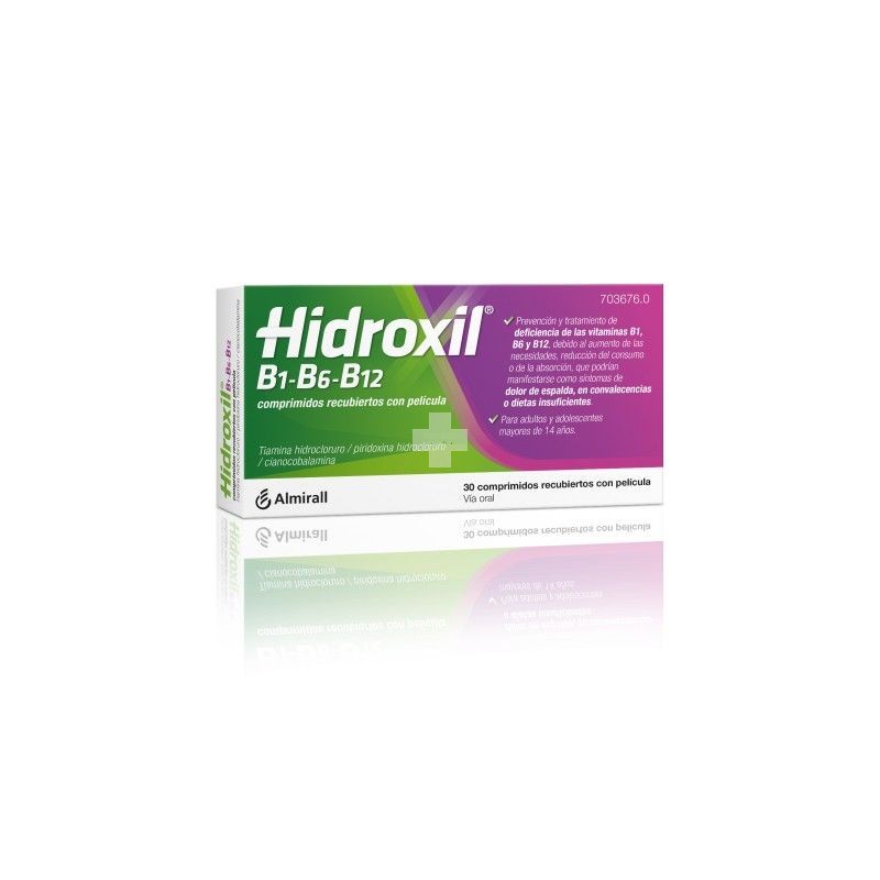 Hidroxil B1-B6-B12 Comprimidos Recubiertos Con Pelicula - 30 Comprimidos