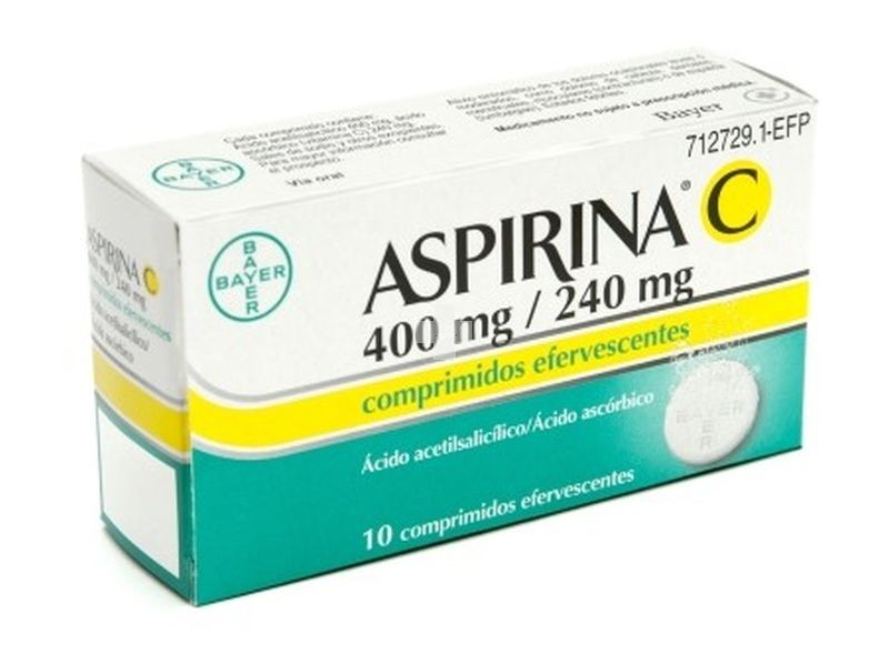 Aspirina C 400 mg/240 mg Comprimidos Efervescentes - 10 Comprimidos