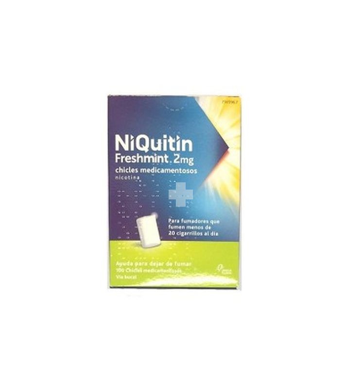 Niquitin Mint 2 mg Chicles Medicamentosos 100 Chicles (Blister Al/Pvc/Pvdc )