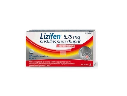 LIZIFEN 8,75 MG PASTILLAS PARA CHUPAR SABOR MENTA 16 pastillas