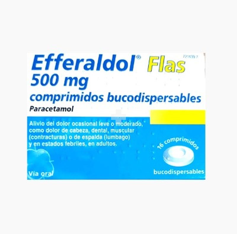 Efferaldol Flas 500 mg Comprimidos Bucodispersables - 16 Comprimidos (8 + 8)