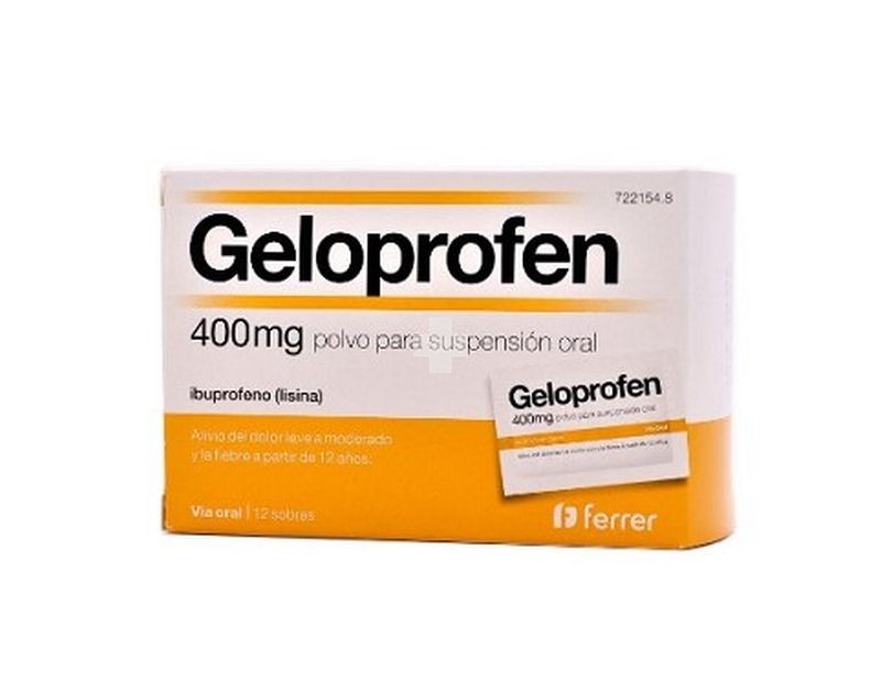 Geloprofen Rapid 400 mg Polvo Para Suspensión Oral 12 Sobres