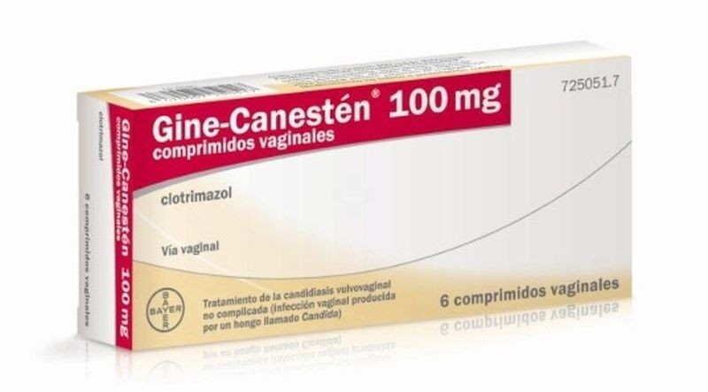 Gine-Canesten 100 mg Comprimidos Vaginales - 6 Comprimidos