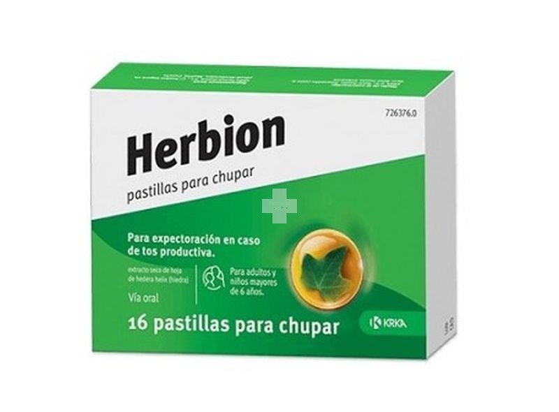 HERBION PASTILLAS PARA CHUPAR, 16 pastillas