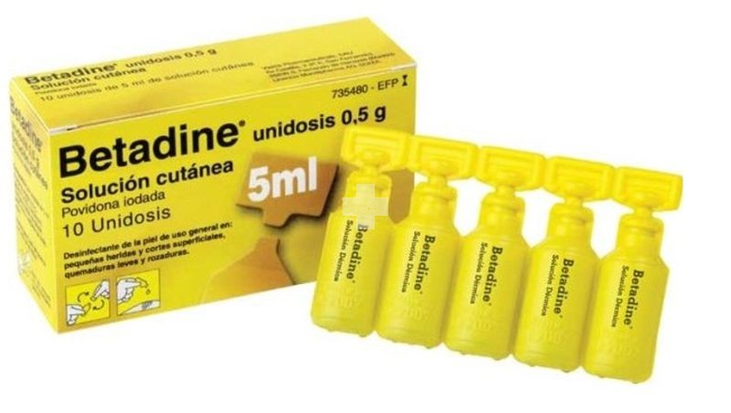Betadine Unidosis 500 mg Solución Cutánea En Envase Unidosis - 10 Envases Unidosis De 5 ml