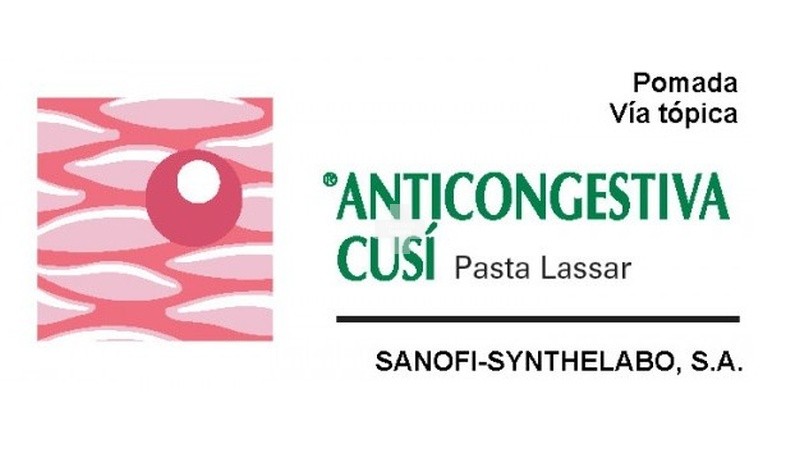 Anticongestiva Cusi (Pasta Lassar) - 1 Tubo De 45 g