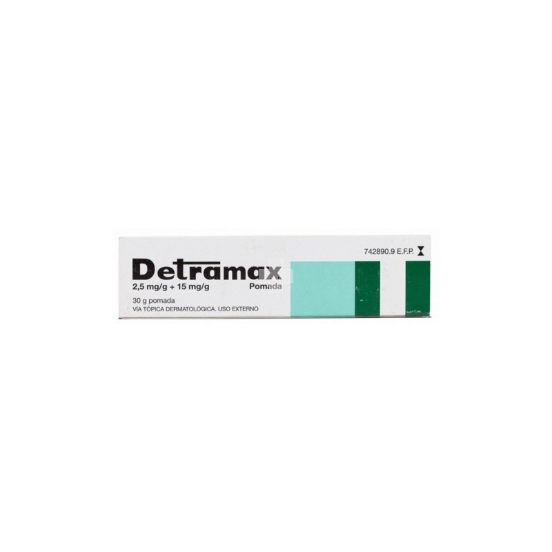 Detramax 2,5 mg/g + 15 mg/g pomada 30 gramos