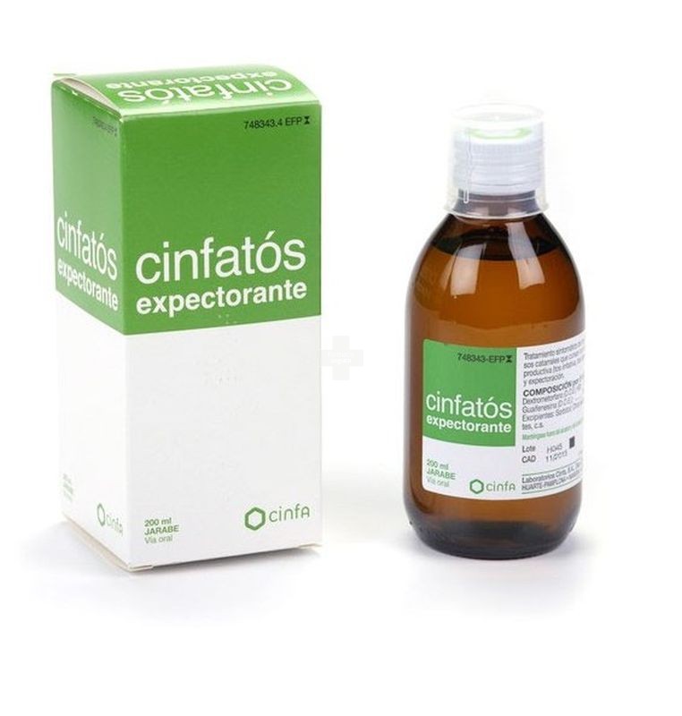 Cinfatos Expectorante 2 mg /ml + 20 mg /ml Solución Oral - 1 Frasco De 200 ml