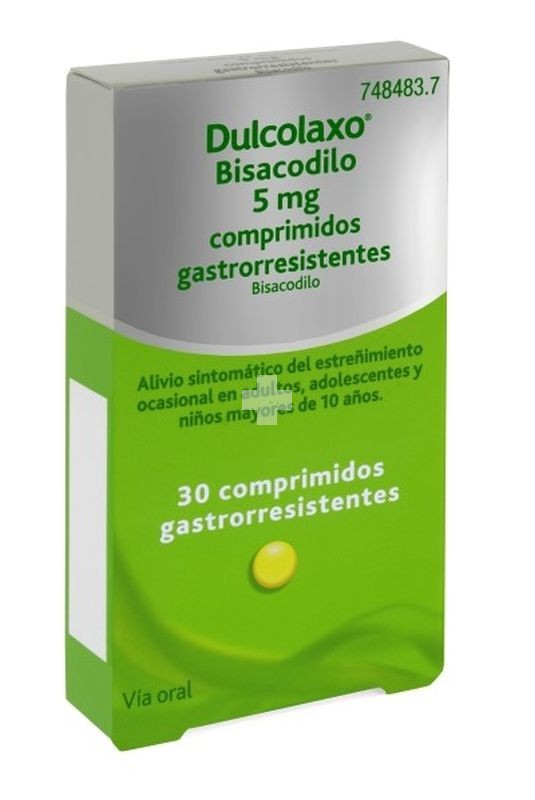 Dulcolaxo Bisacodilo 5 mg Comprimidos gastrorresistentes - 30 Comprimidos