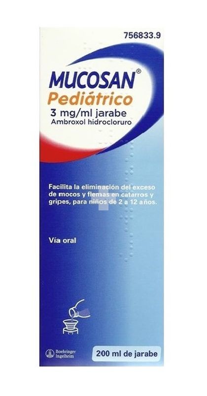 Mucosan Pediatrico 3 mg /ml Jarabe - 1 Frasco De 200 ml