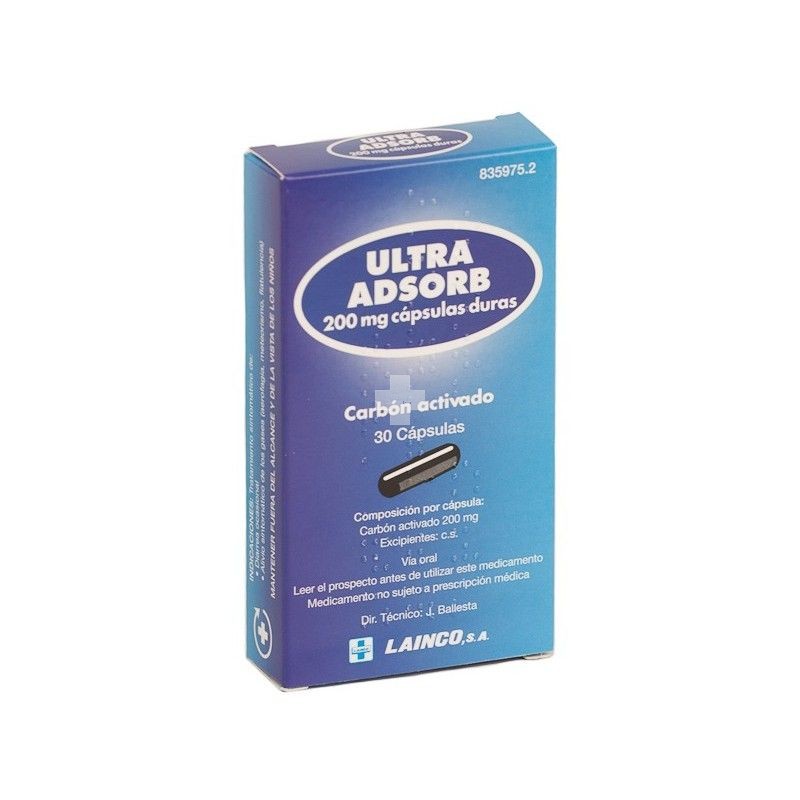 Ultra Adsorb 200 mg Capsulas Duras - 30 Cápsulas