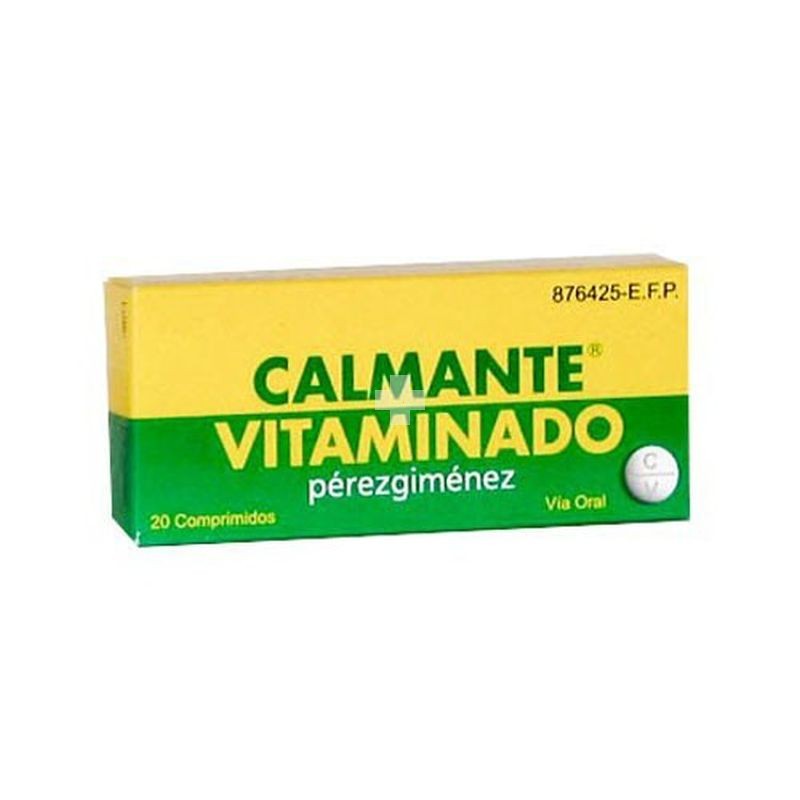 Calmante Vitaminado Perezgimenez Comprimidos - 20 Comprimidos