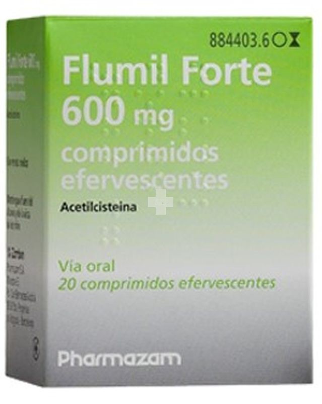 Fluimucil Forte 600 mg Comprimidos Efervescentes - 20 Comprimidos