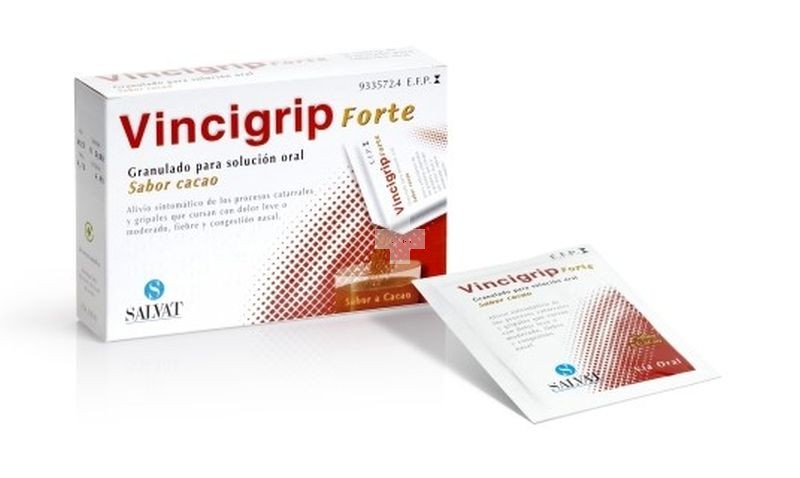 Vincigrip Forte granulado Para Solución Oral Sabor Cacao - 10 Sobres