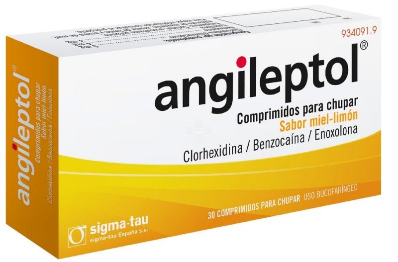 Angileptol Comprimidos Para Chupar Sabor Miel-Limón - 30 Comprimidos