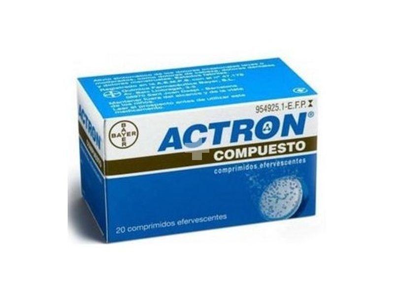 Actron Compuesto 267 mg/133 mg/40 mg Comprimidos Efervescentes - 20 Comprimidos