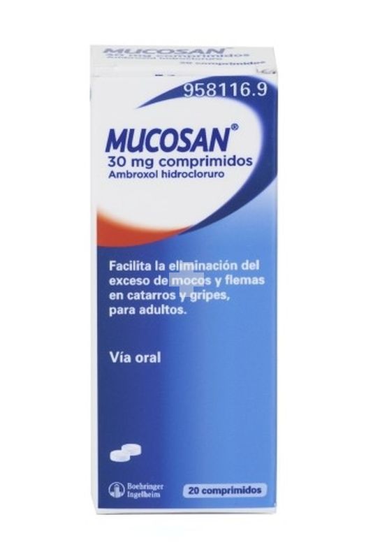 Mucosan 30 mg Comprimidos - 20 Comprimidos