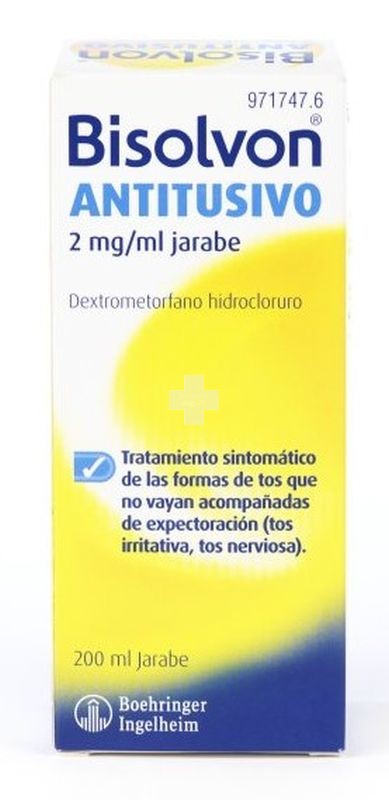 Bisolvon Antitusivo 2 mg/ ml Jarabe - 1 Frasco De 200 ml