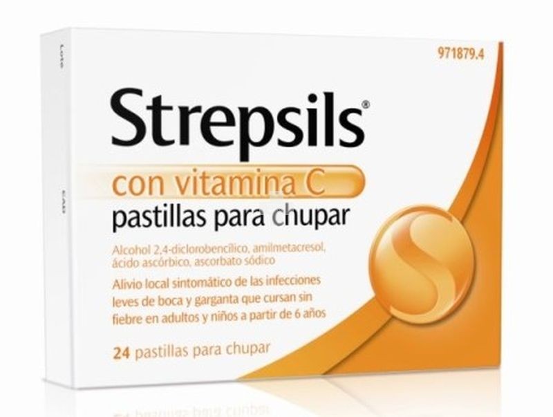 Strepsils Con Vitamina C Pastillas Para Chupar - 24 Pastillas