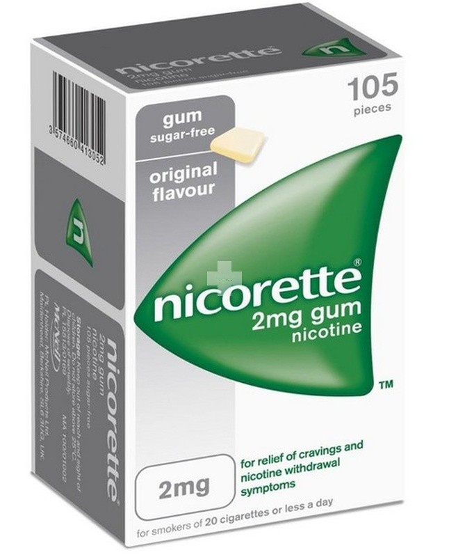 Nicorette 2 mg Chicles Medicamentosos - 105 Chicles