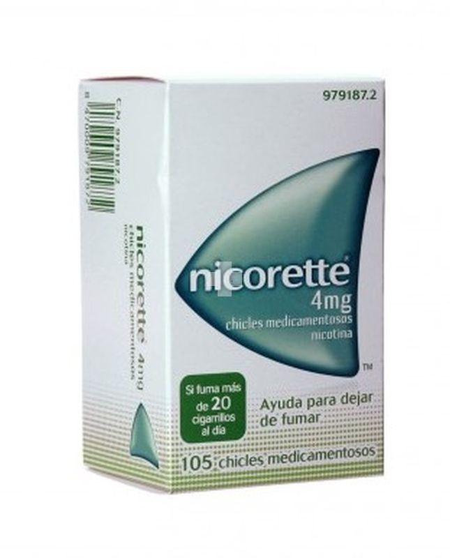 Nicorette 4 mg Chicles Medicamentosos - 105 Chicles
