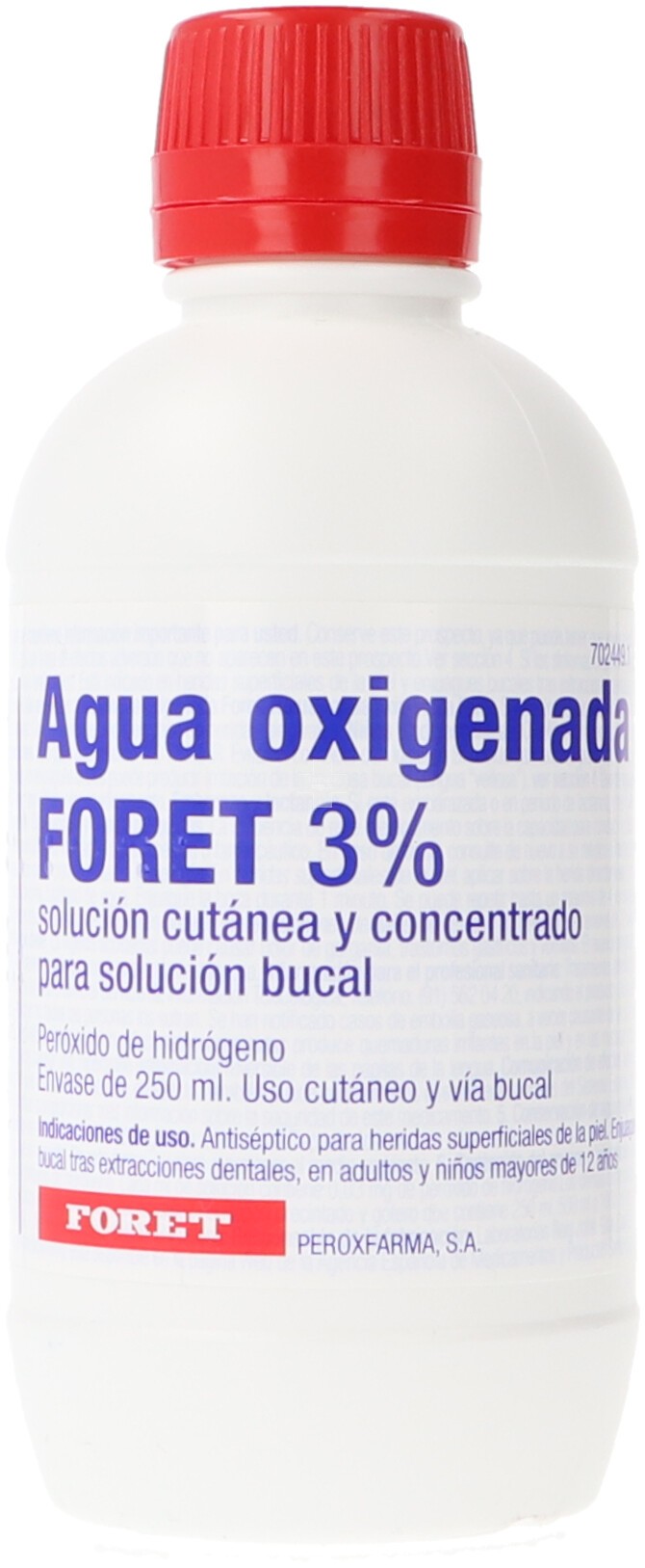 Agua Oxigenada Foret 30 mg/ml - Farmacia Online en Badajoz