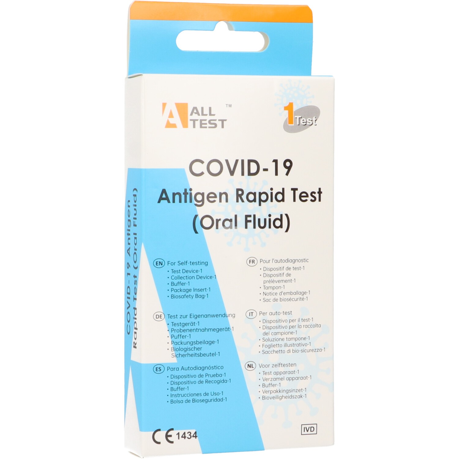 All Rest Test Antígenos Rápido Covid 19 por Fluido Oral (Saliva)