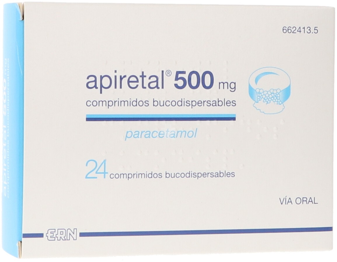 Apiretal 500 mg Comprimidos Bucodispersables - 24 Comprimidos
