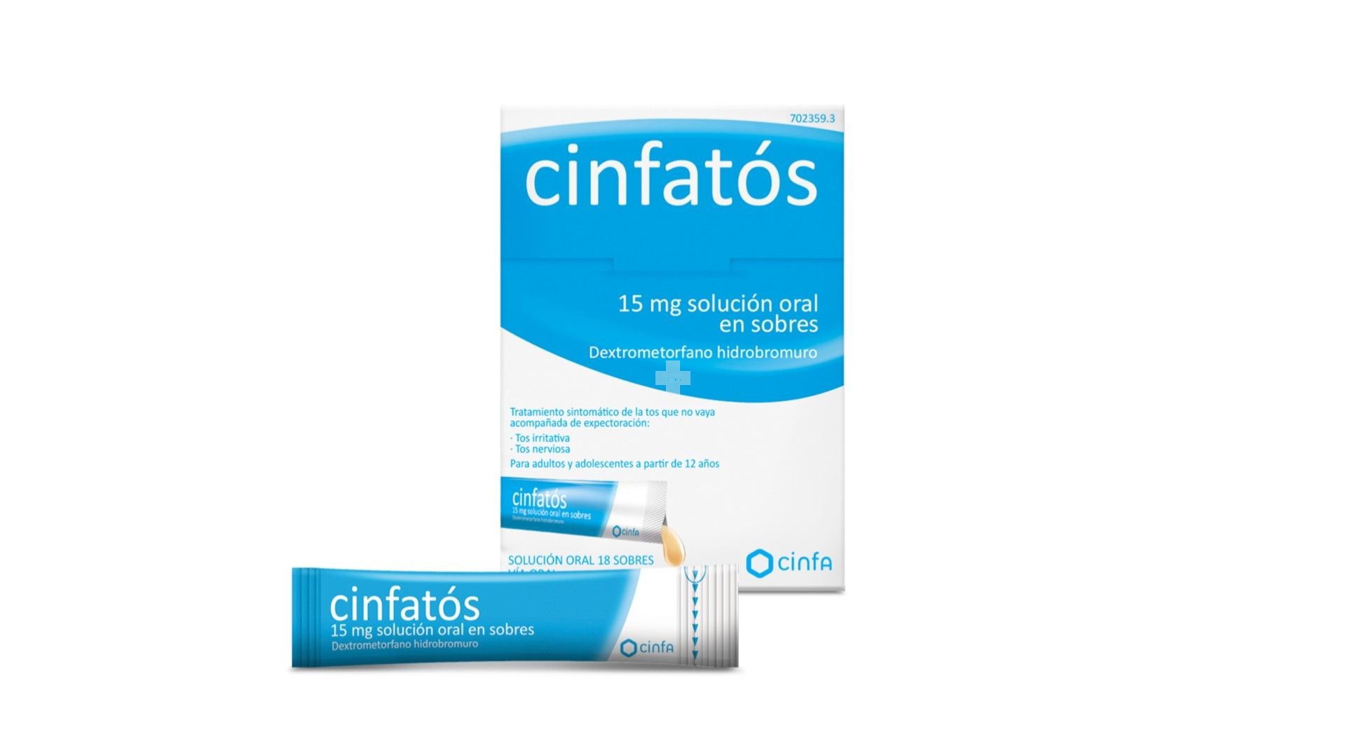 Cinfatos 15 mg Solución Oral En Sobres - 18 Sobres