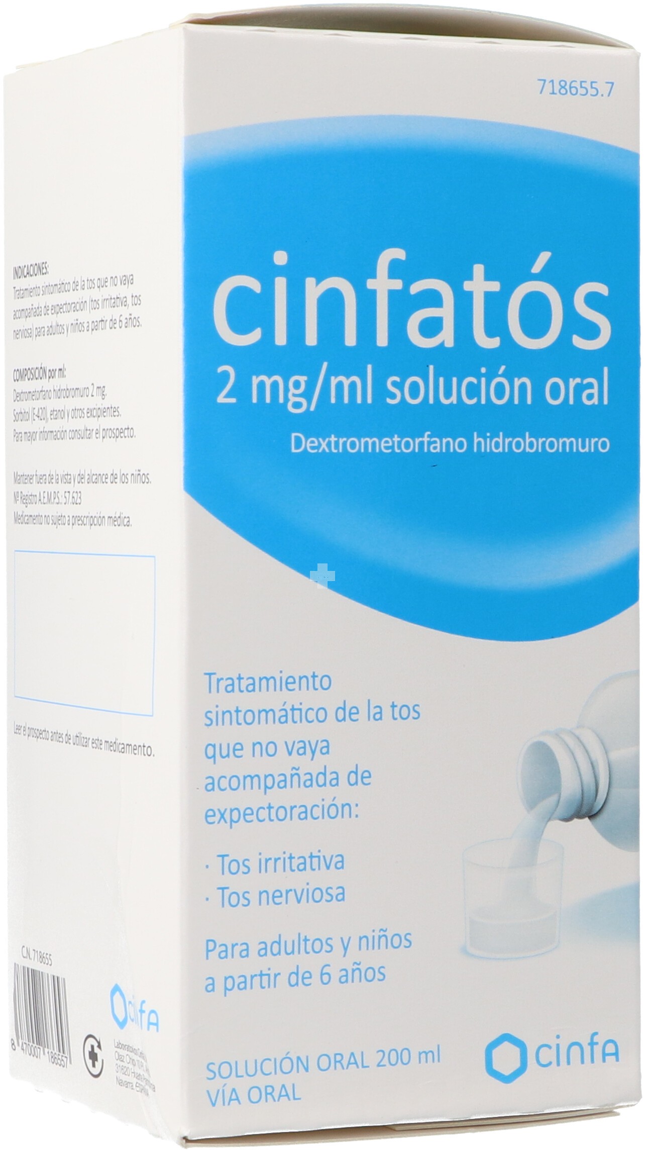 Cinfatos (2 mg/ml Solución Oral 1 Frasco 200ml (PET) )
