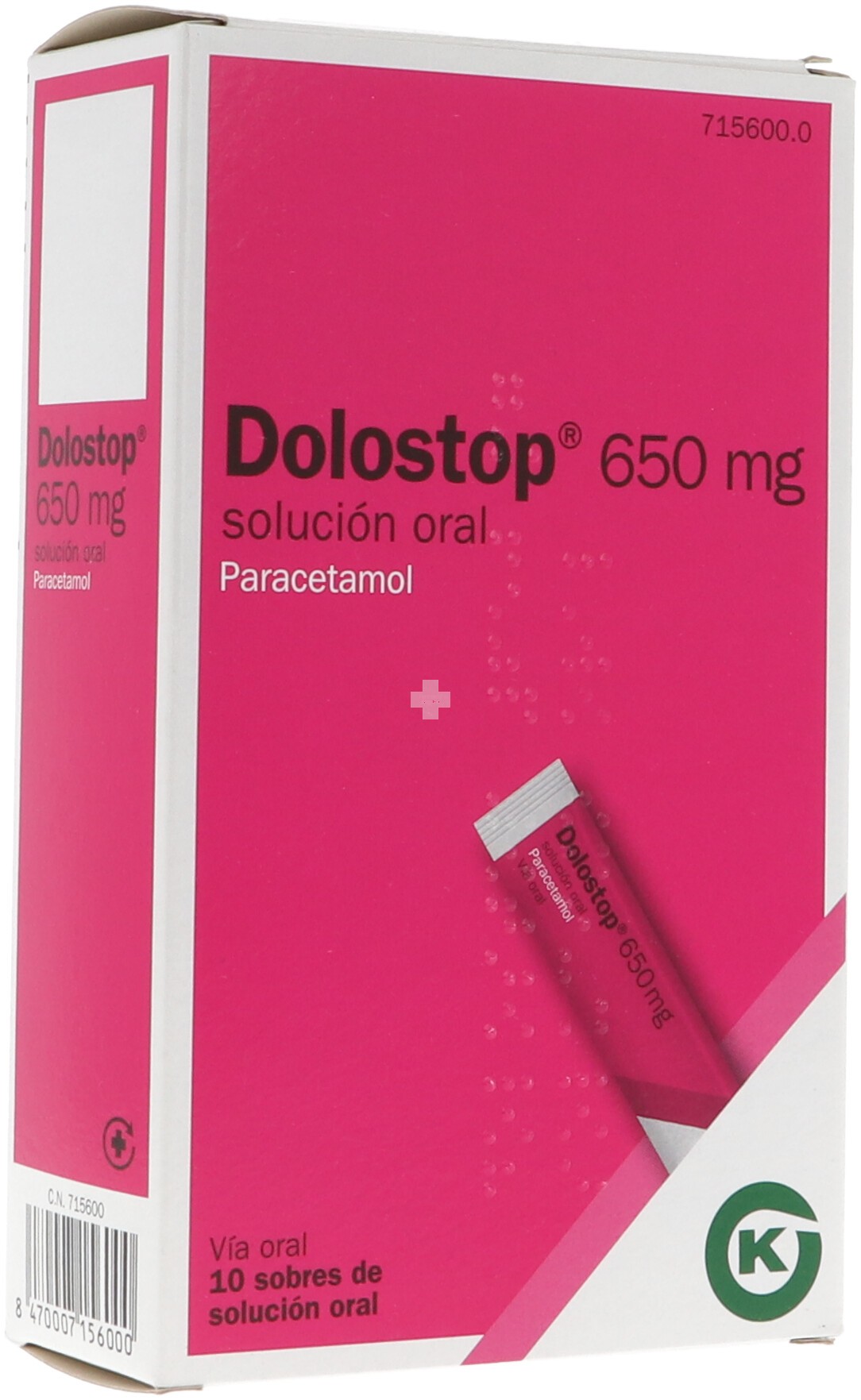 Dolostop 650 mg Solución Oral - 10 Sobres