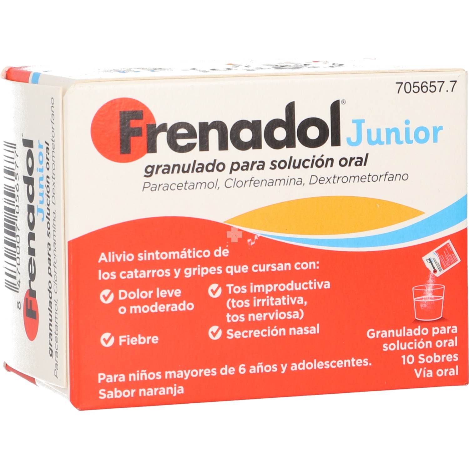 Frenadol Junior Granulado para Solución Oral - 10 Sobres