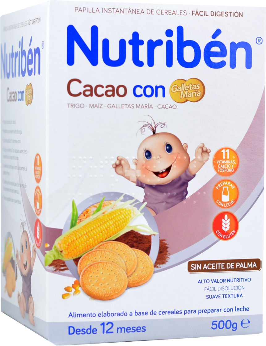 Nutriben Cereales Cacao con Galletas María 500 g