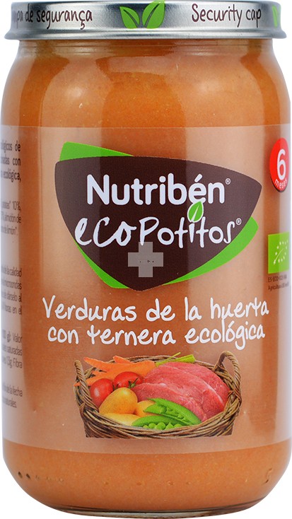 Nutribén Ecopotitos Verduras de la huerta con Ternera Eco
